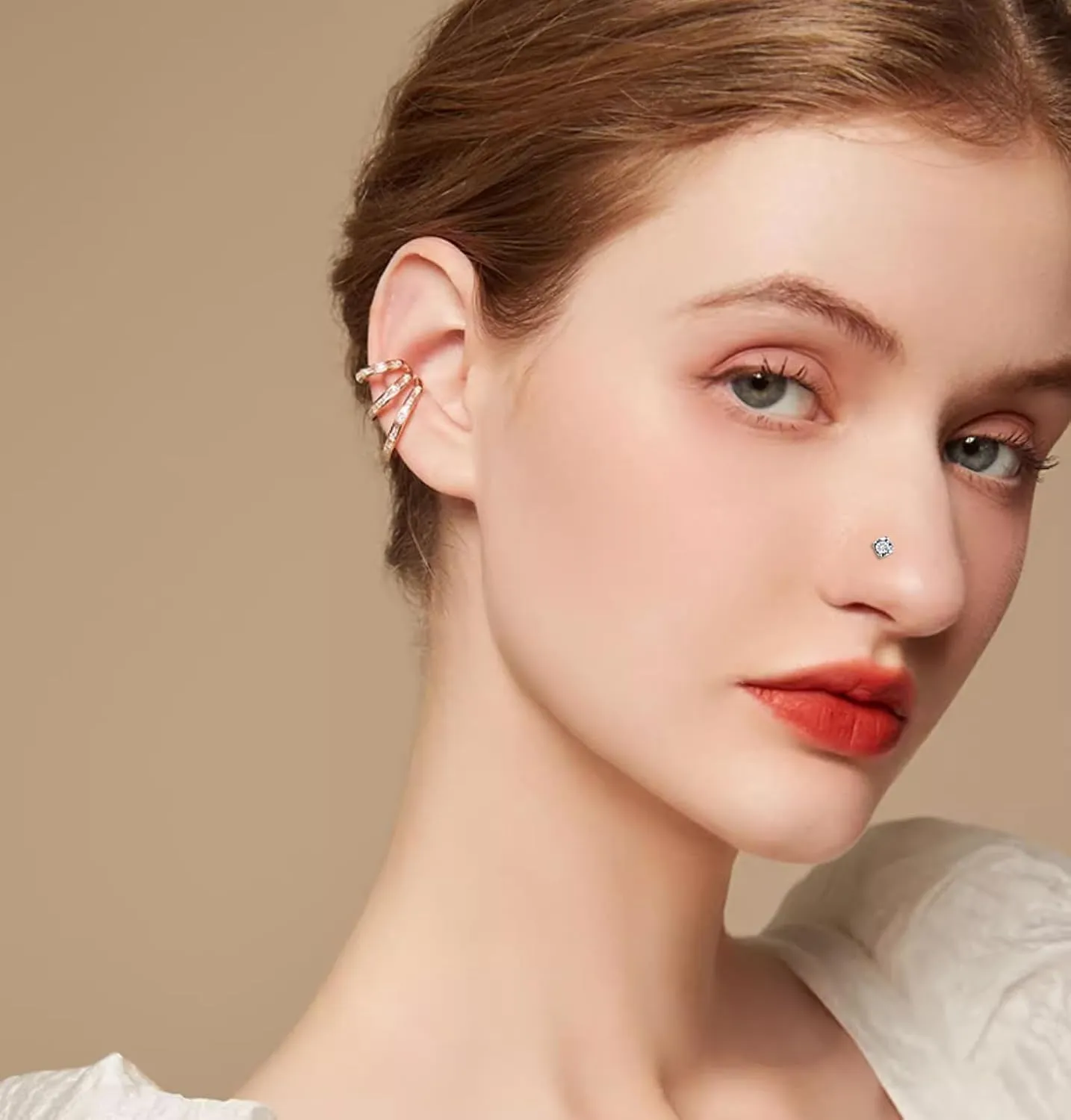 12Pcs Nose Rings Studs 20G Surgical Stainless Steel Straight L Shaped Screw Nose Studs Piercing Pin Body Jewelry for Women Men 1.5mm 2mm 2.5mm 3mm