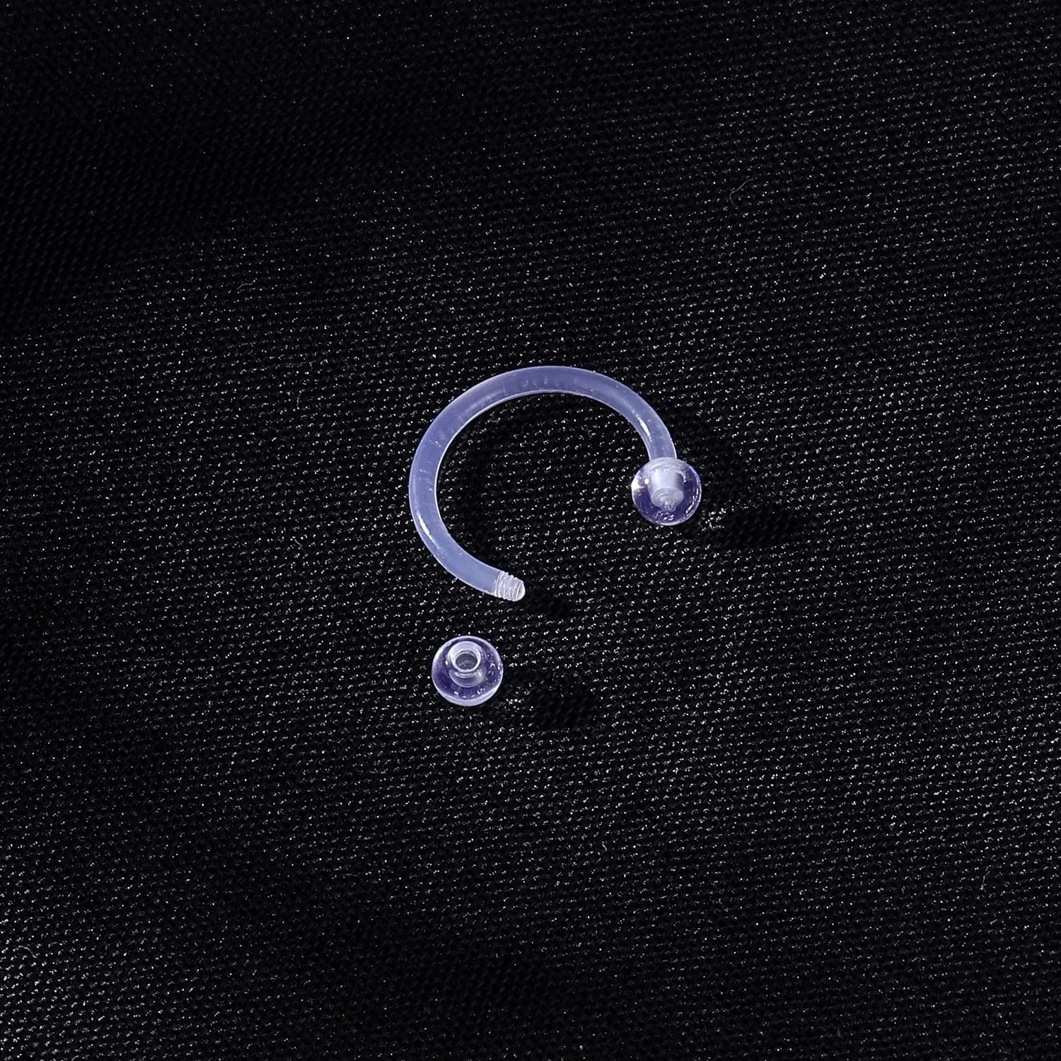 14g 16g Clear Plastic Nipple Rings for Surgery Pregnant Maternity Weaning, Horseshoe Nipple Piercing Jewelry, Plastic Clear Tongue Rings Piercing Retainer Jewelry