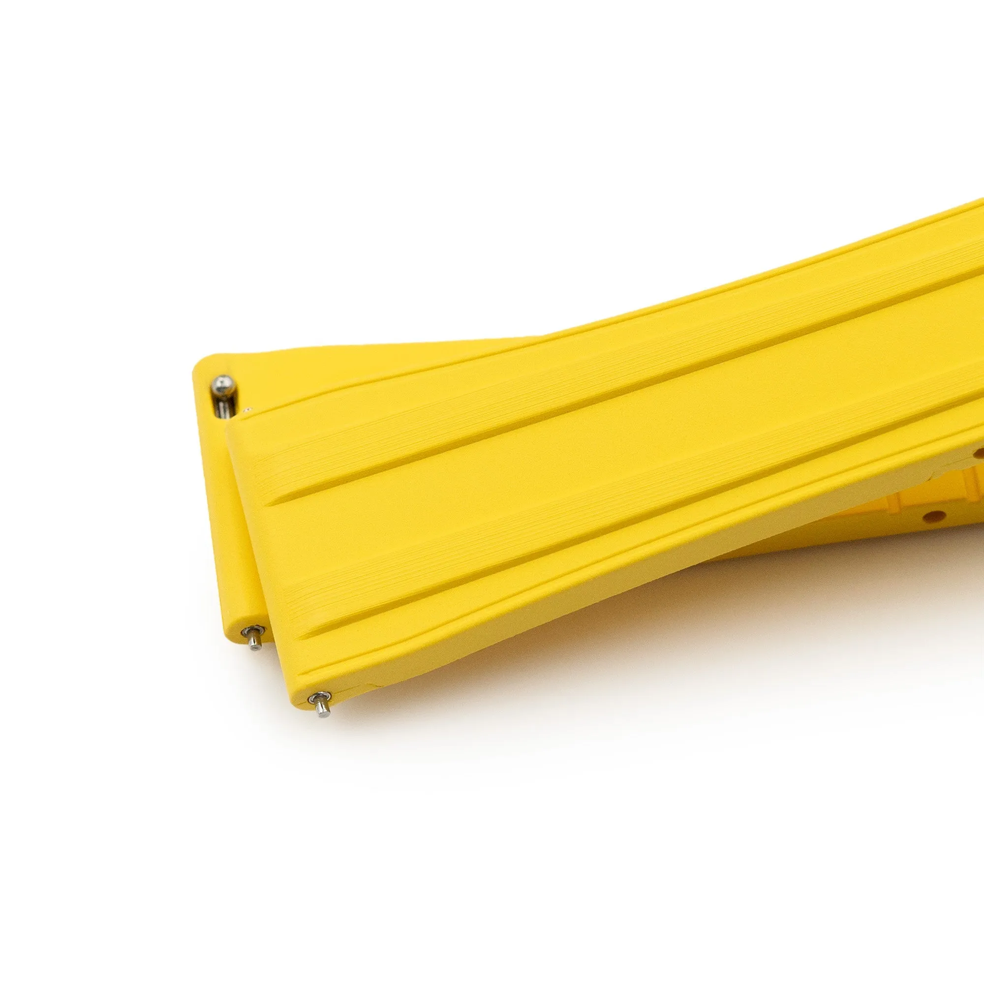 20mm Quick Release FKM28 Yellow FKM Rubber watch strap