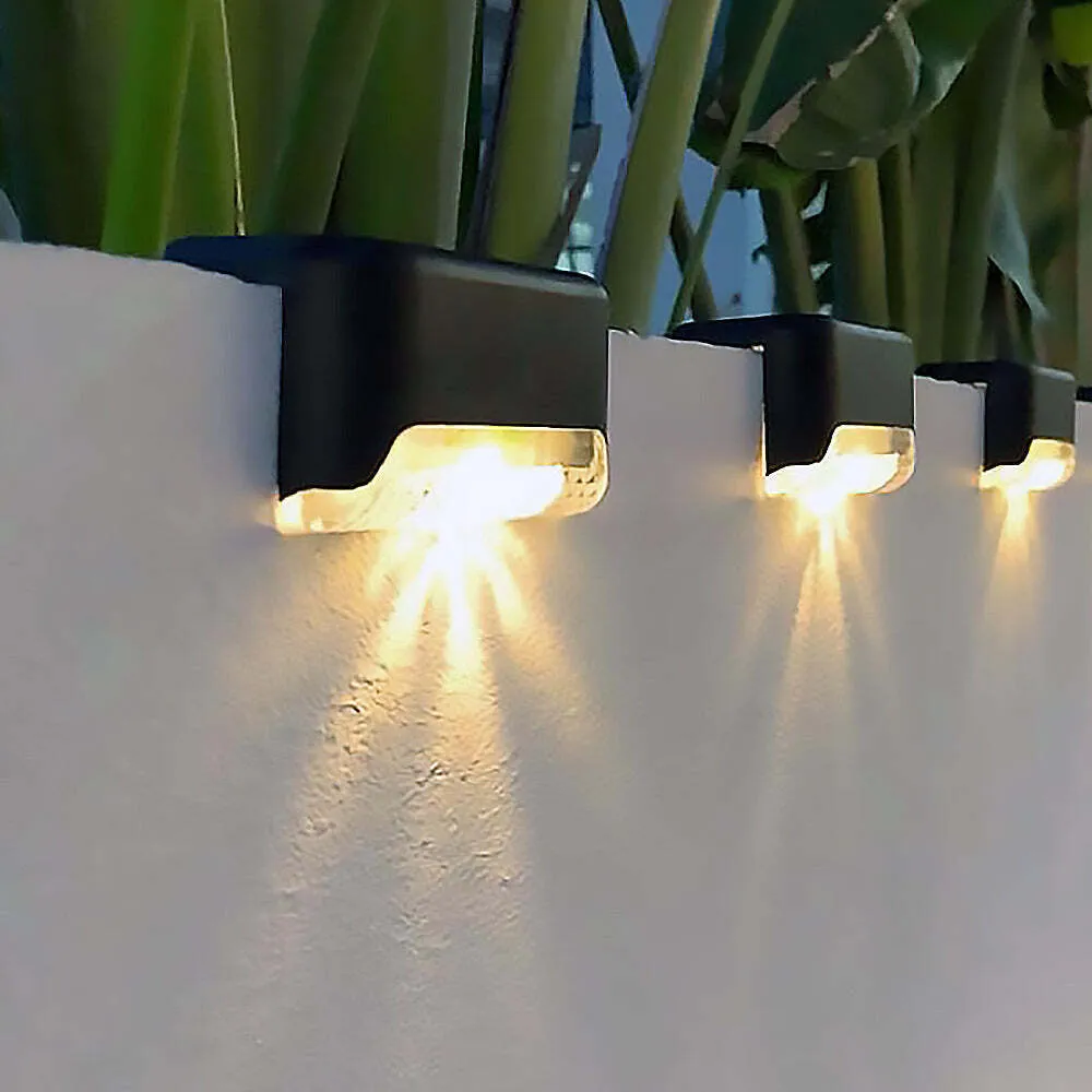 3-Piece Solar Deck Lights Set | Wireless, Waterproof, Warm White Light