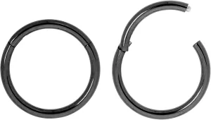 365 SLEEPERS 2PCS 316L Surgical Steel Hypoallergenic 16G Septum Jewelry Hinged Segment Ring Body Piercing Hoop Lip Rings Helix Cartilage Rook Sleeper Earrings 6mm  16mm