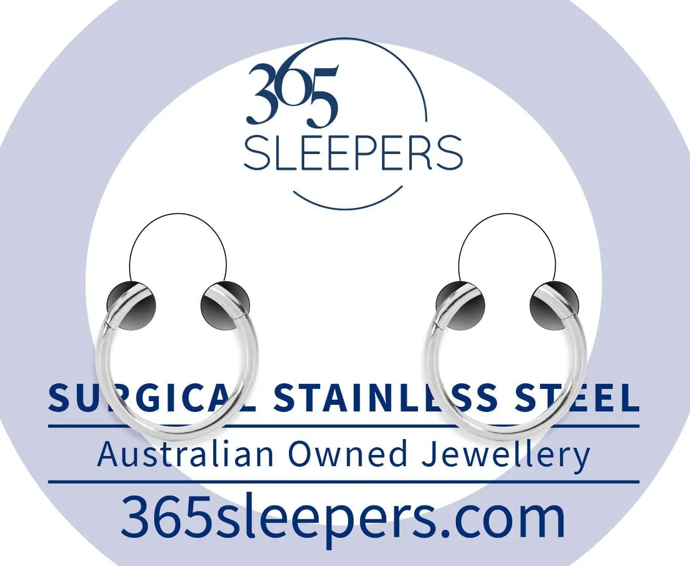 365 SLEEPERS 2PCS 316L Surgical Steel Hypoallergenic 18G Septum Jewelry Hinged Segment Ring Body Piercing Hoop Lip Rings Helix Cartilage Rook Sleeper Earrings 6mm  13mm