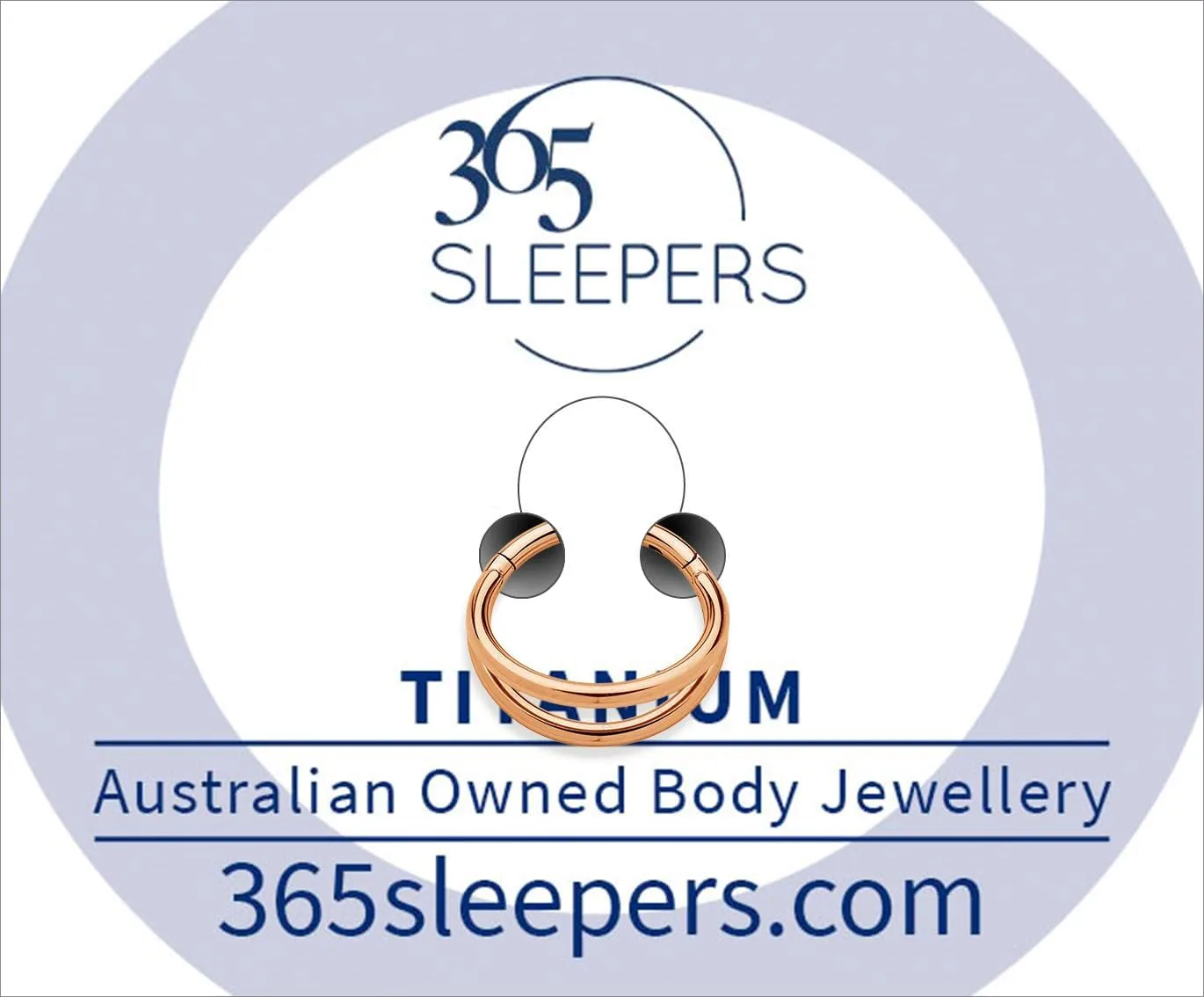 365 Sleepers Titanium Implant Grade 16G Double Septum Jewelry Hinged Segment Ring Body Piercing Hoop Lip Rings Helix Cartilage Rook Sleeper Earrings 8mm  12mm