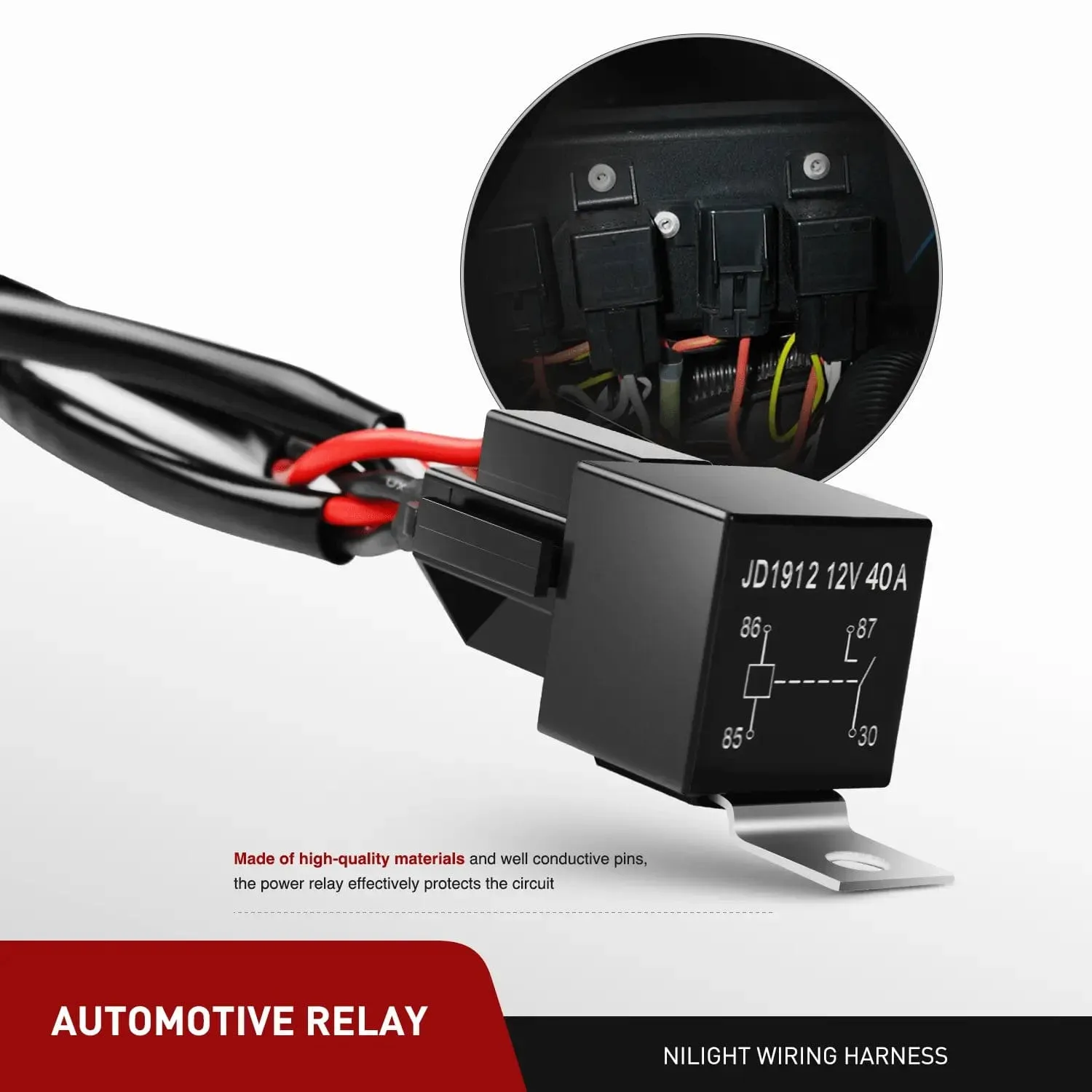 4 Inch 18W 1260LM Double Row Flood LED Pods (Pair) | 16AWG Wire 5Pin Switch
