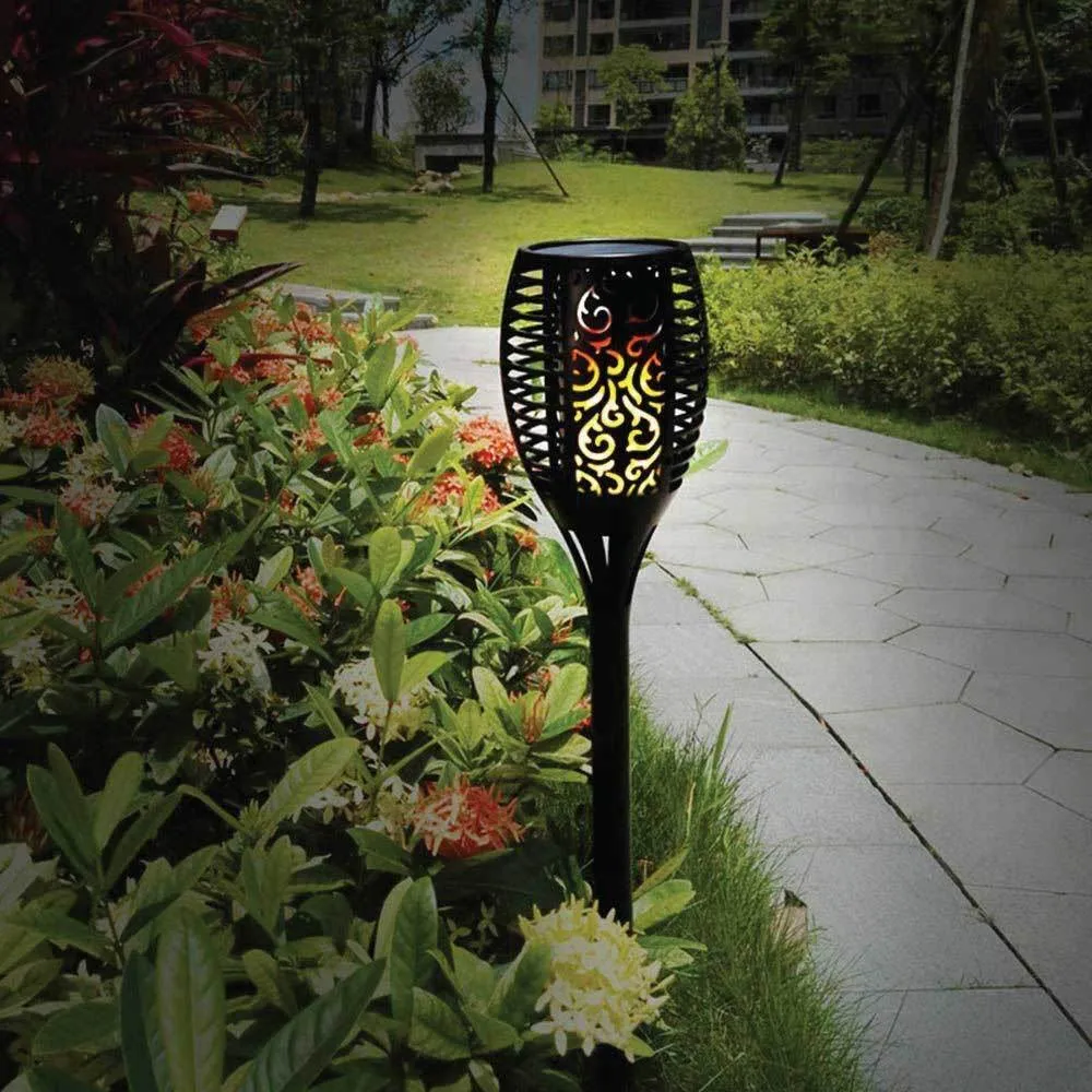 51-LED Solar Torch Garden Light | Outdoor Flame Dancing Flickering Auto Lamp
