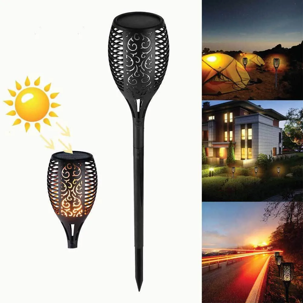 51-LED Solar Torch Garden Light | Outdoor Flame Dancing Flickering Auto Lamp