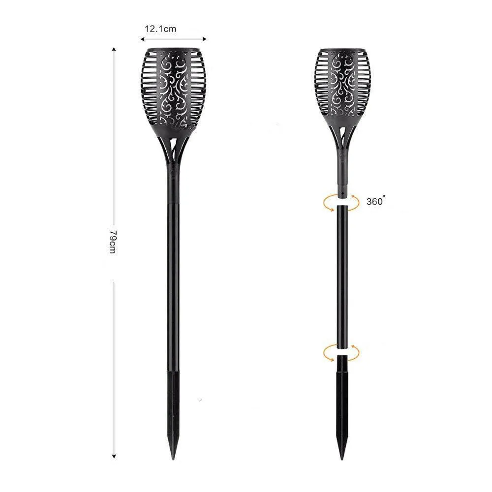 51-LED Solar Torch Garden Light | Outdoor Flame Dancing Flickering Auto Lamp