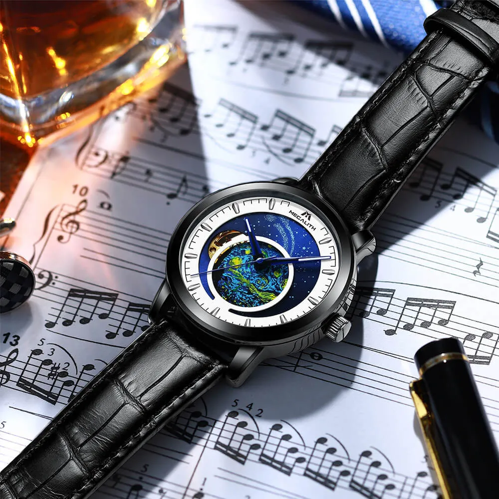 8213M | Mechanical Men Watch | Leather Band