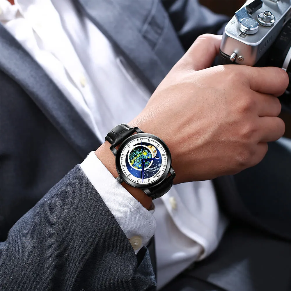 8213M | Mechanical Men Watch | Leather Band