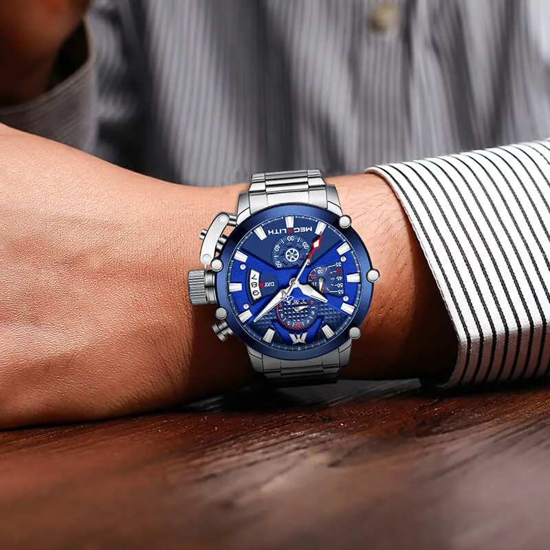 8219M | Quartz Men Watch | Stainless Steel Band