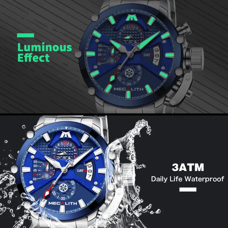 8219M | Quartz Men Watch | Stainless Steel Band