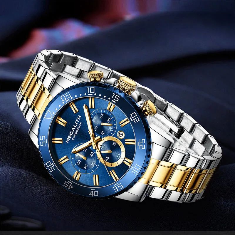 8227M | Quartz Men Watch | Stainless Steel Band