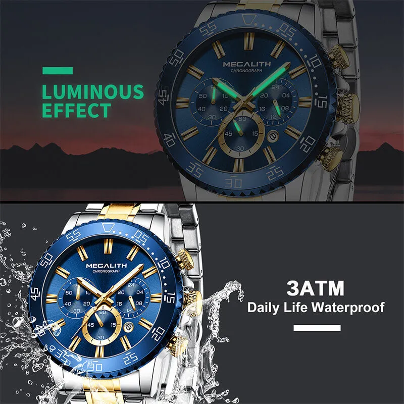 8227M | Quartz Men Watch | Stainless Steel Band