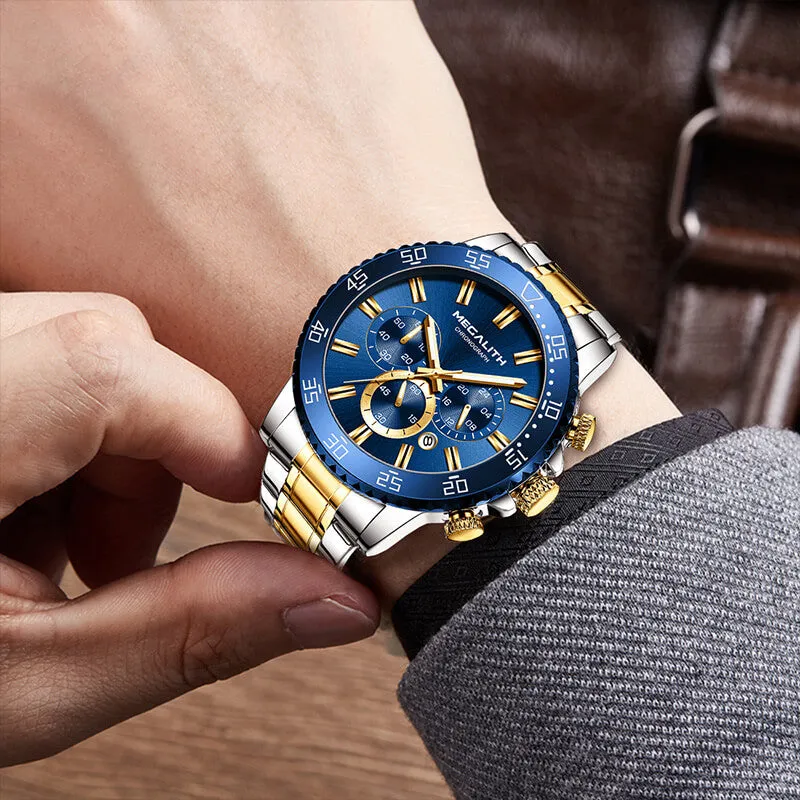 8227M | Quartz Men Watch | Stainless Steel Band