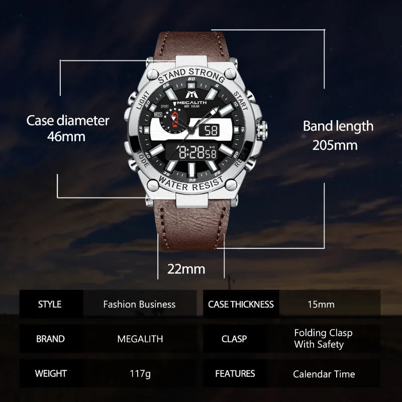 8230M | Quartz Men Watch | Leather Band