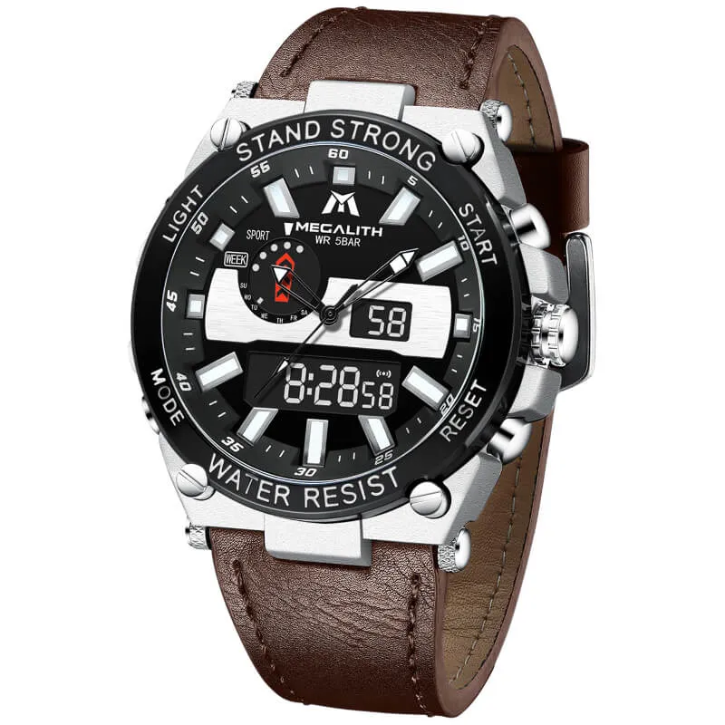 8230M | Quartz Men Watch | Leather Band