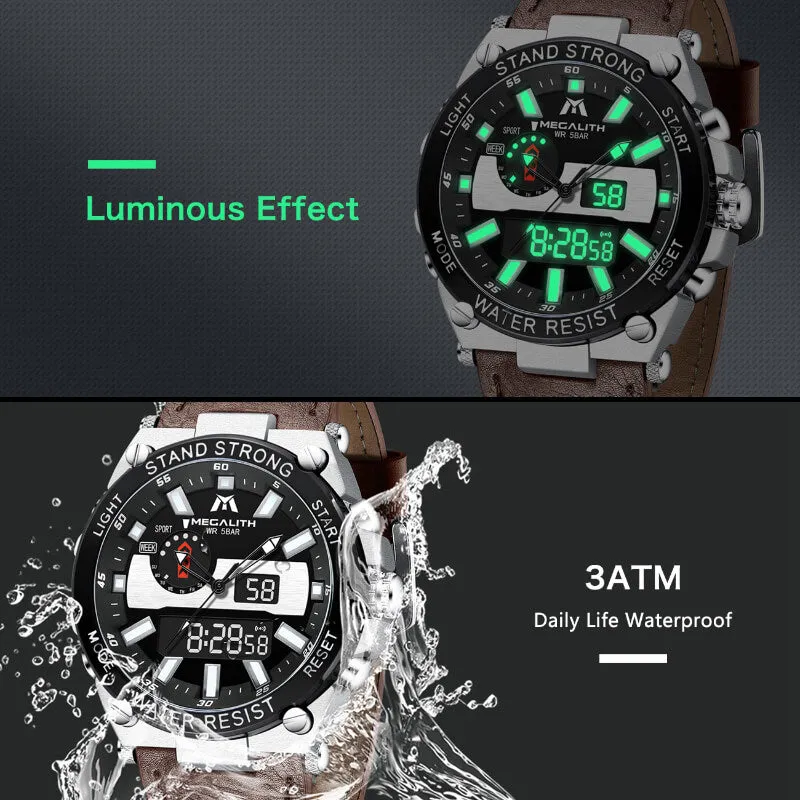 8230M | Quartz Men Watch | Leather Band