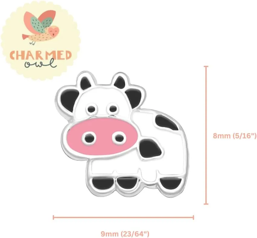 925 Sterling Silver Children's Cute Animal Stud Earrings
