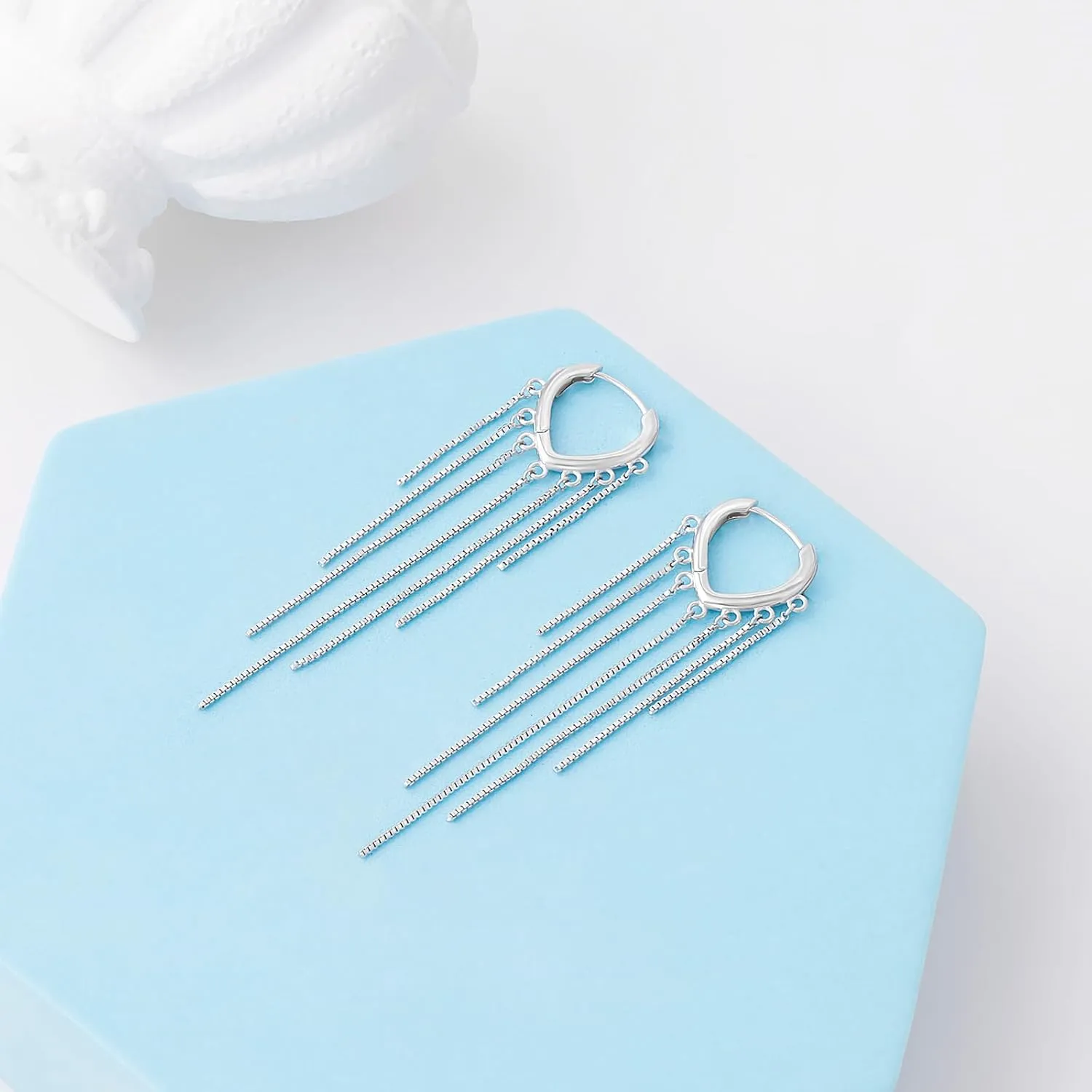 925 Sterling Silver Hoop Earrings Hypoallergenic Heart Star Butterfly Earrings for Women Heart Hoop Huggie Dangle Earrings Jewelry Gifts