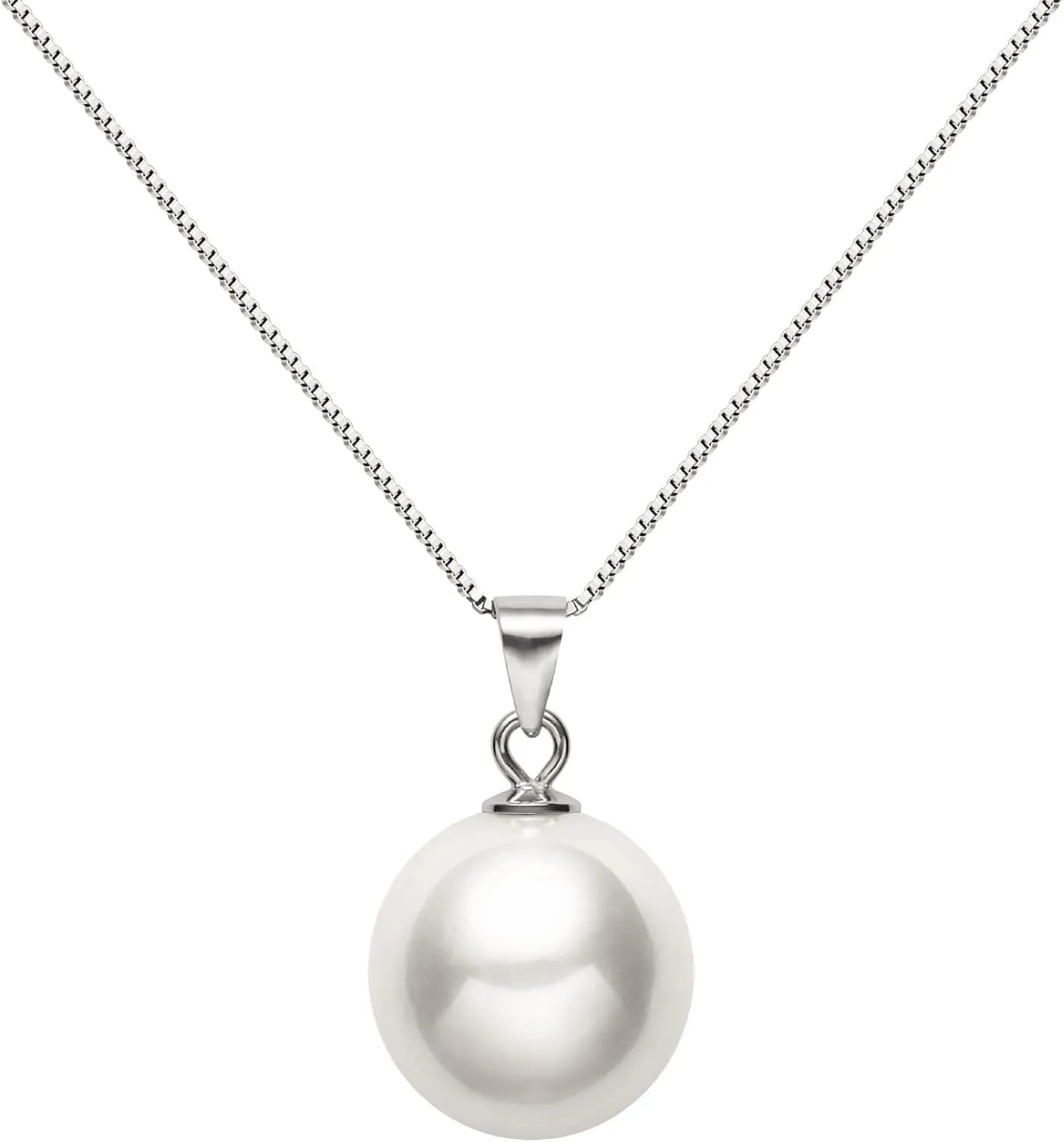 ABSOLUTE AAA  to AAAA Cultured Pearl Necklace Freshwater Genuine Real Mabe/Oval/Round Pearl Pendant Necklaces for Women S925 Sterling Silver Chains Birthday Gift for mom