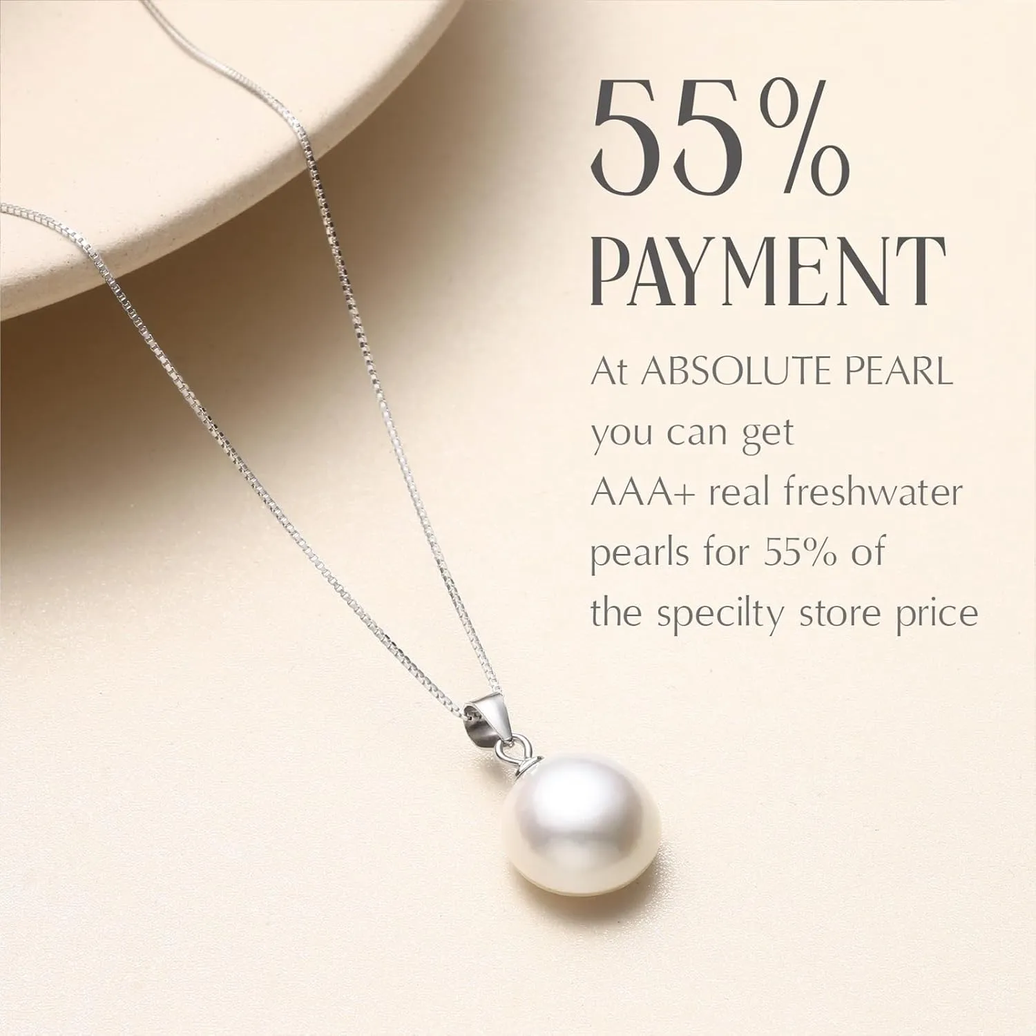 ABSOLUTE AAA  to AAAA Cultured Pearl Necklace Freshwater Genuine Real Mabe/Oval/Round Pearl Pendant Necklaces for Women S925 Sterling Silver Chains Birthday Gift for mom