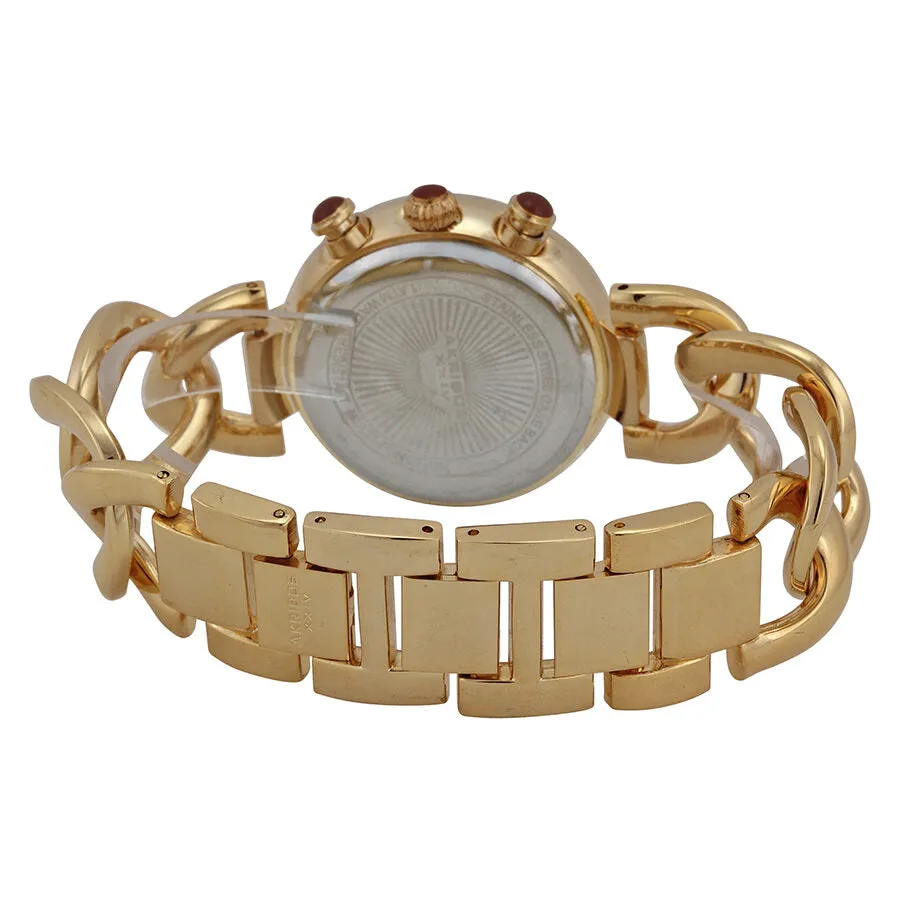 Akribos XxivMother of Pearl Dial Gold Tone Metal Ladies Watch AK640YG
