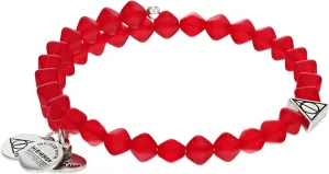Alex and Ani AS21HPILUM3RS,Harry Potter Illumination Wrap, Maroon,Rafaelian Silver,Red, Bracelets