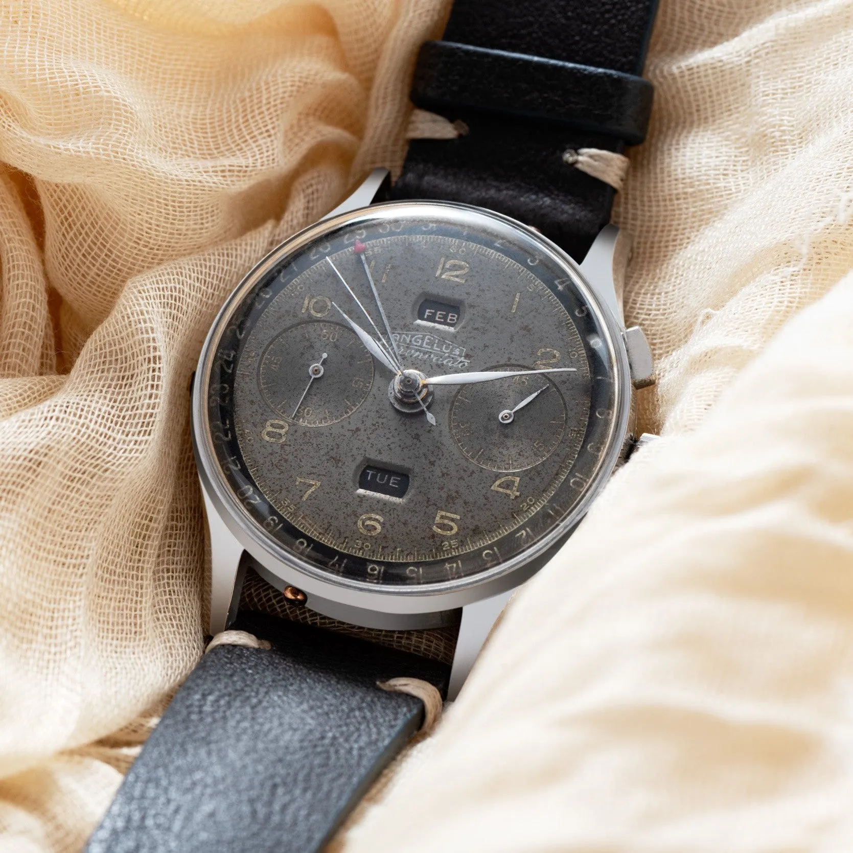 Angelus Chronodato Triple Calendar Chronograph
