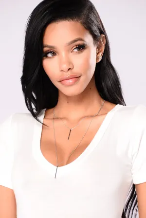 Bar Hopping Necklace - Silver