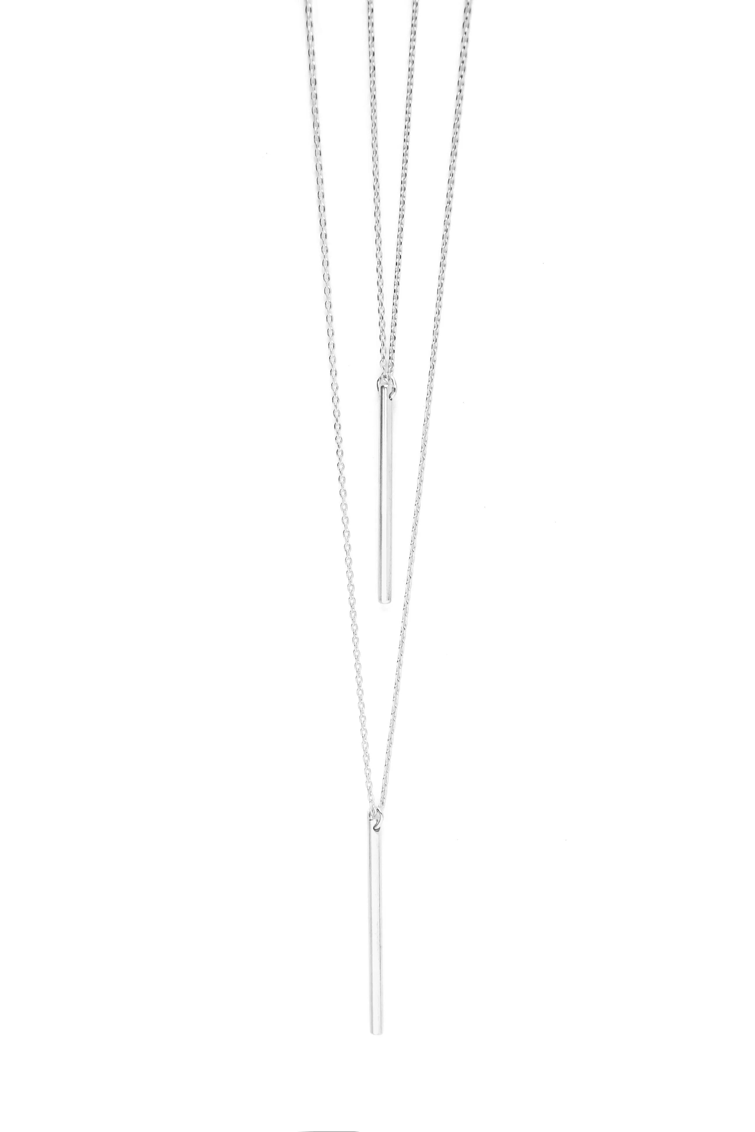 Bar Hopping Necklace - Silver