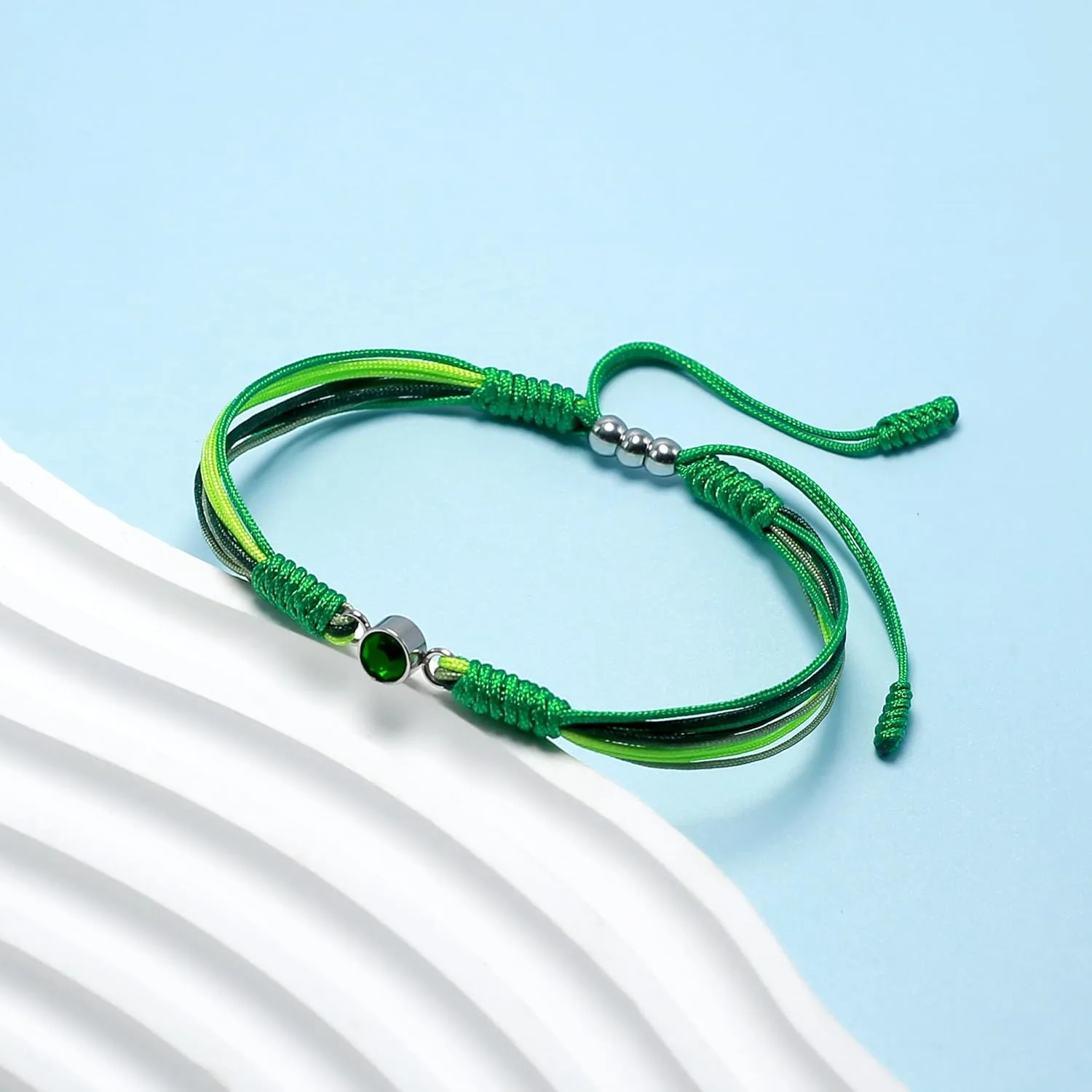 Birth Stone Bracelet, Luck and Protection Tibetan Bracelet, Surfer String Wrap for Him and Her, Friend, Best Inspirational Gift For Grandma Mother's Day Gift
