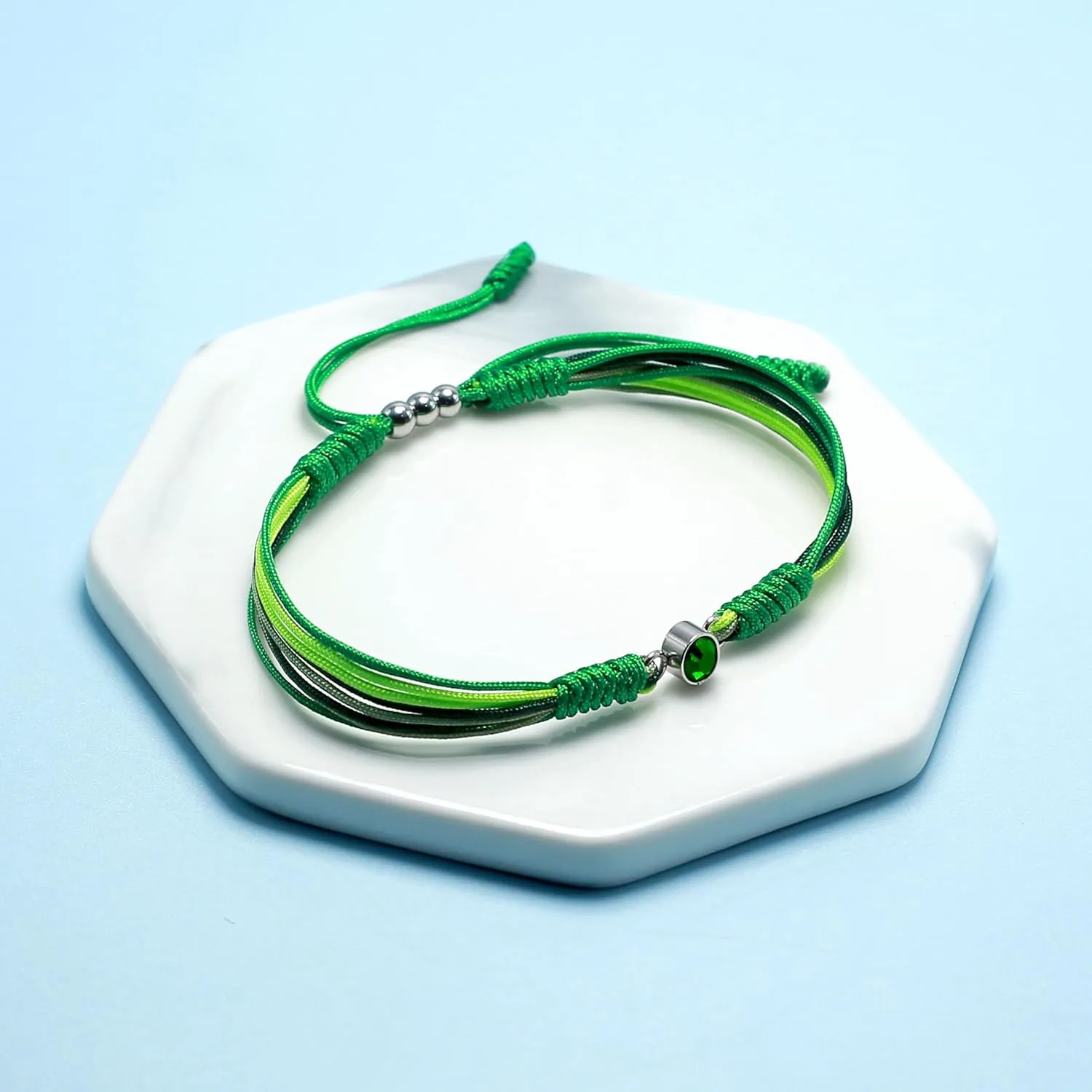 Birth Stone Bracelet, Luck and Protection Tibetan Bracelet, Surfer String Wrap for Him and Her, Friend, Best Inspirational Gift For Grandma Mother's Day Gift
