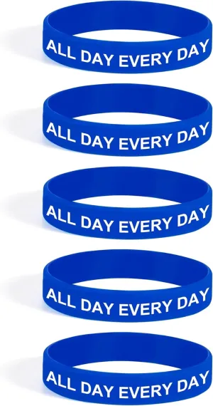 Blue Bracelet Silicone Friendship Stretch Blue Bracelets for Women Men
