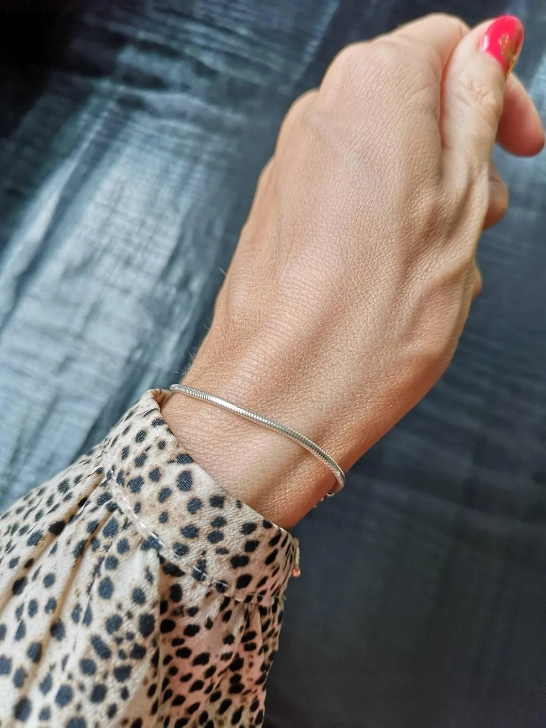 Charm Bracelets for Women, 925 Sterling Silver Plated/14k Gold Bracelet 3mm Dainty Snake Chain Bracelet Men Non Tarnish Jewelry Gifts for Her