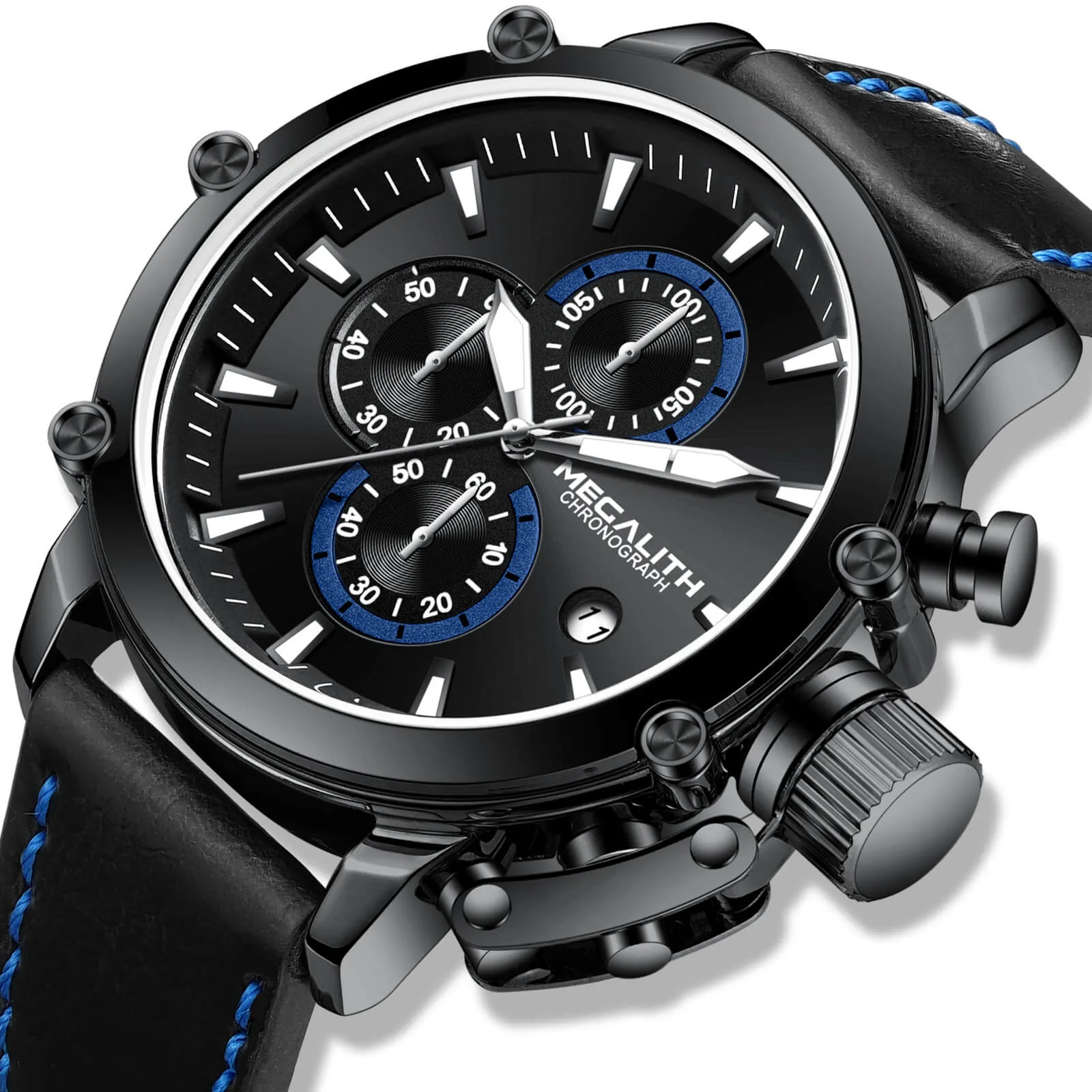 Chronograph Watch | Leather Band | 8262M