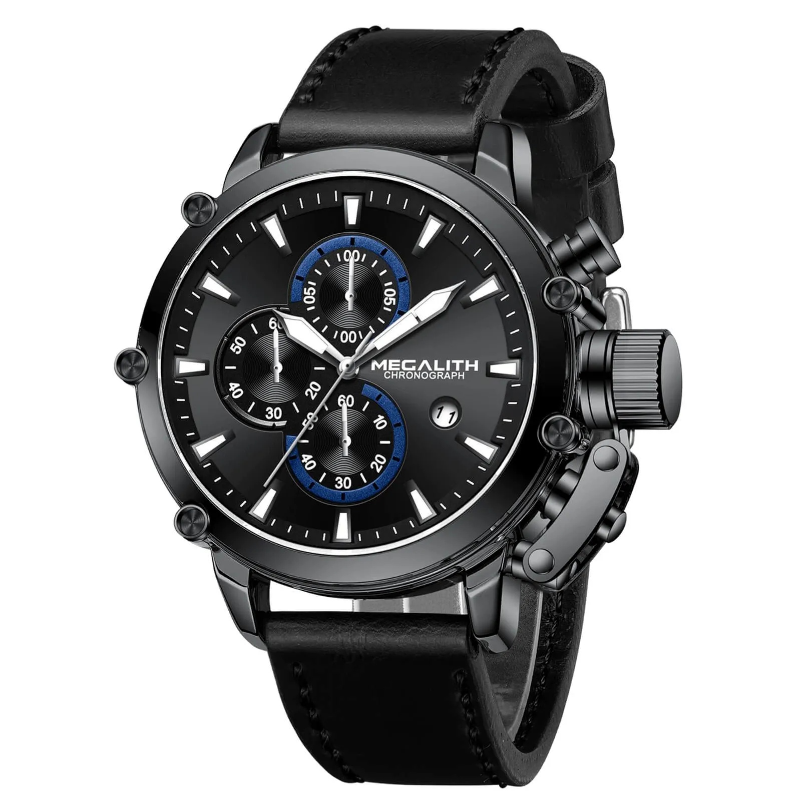 Chronograph Watch | Leather Band | 8262M