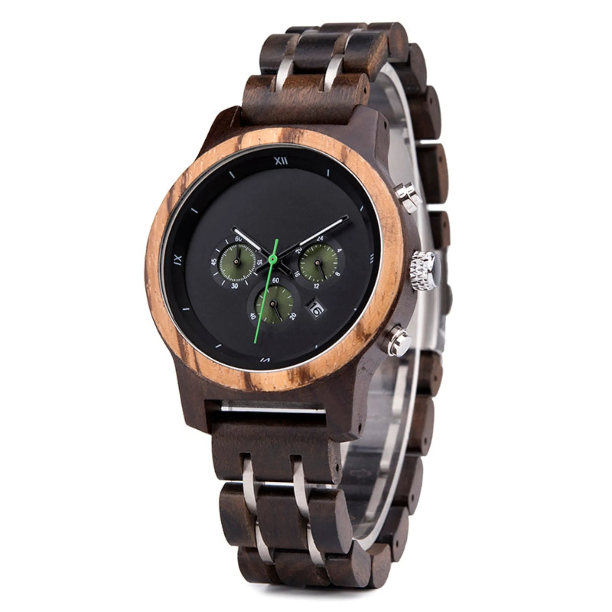Congo - Ebony & Zebrawood Chronograph