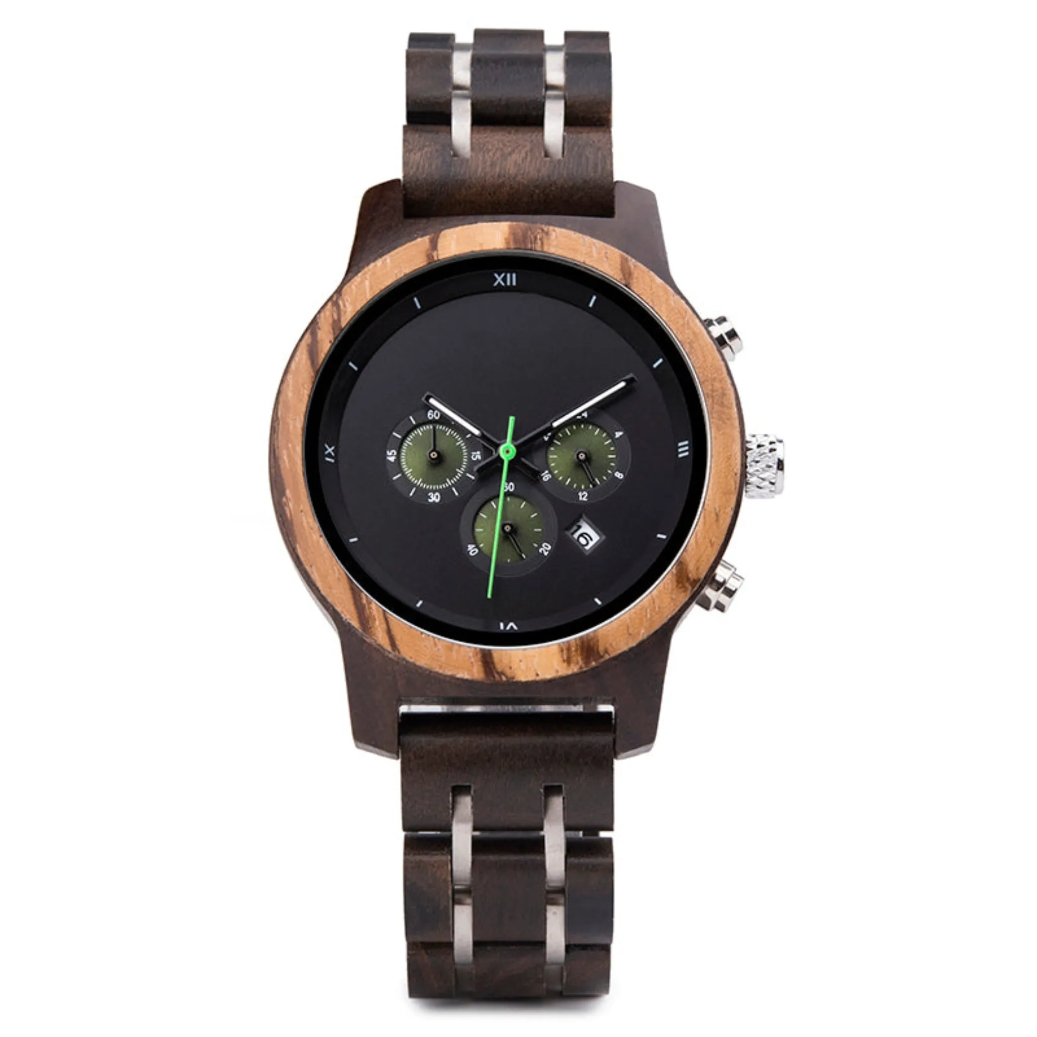 Congo - Ebony & Zebrawood Chronograph