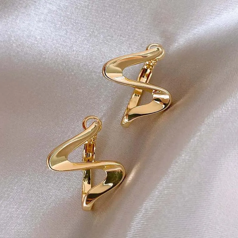 Contemporary Metal Art Earrings