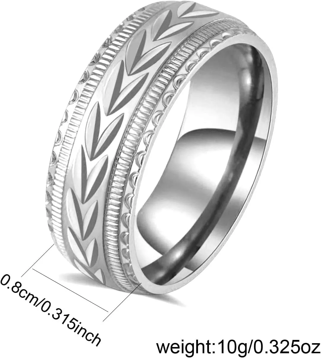 Couple Rings His Her Wedding Ring Sets Matching Rings White Gold Plated AAA CZ Ring Titanium Men Ring