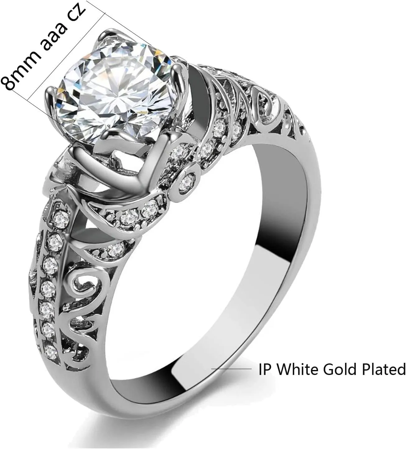 Couple Rings Matching Rings His Her Ring AAA CZ Women's Wedding Ring Mens Ring
