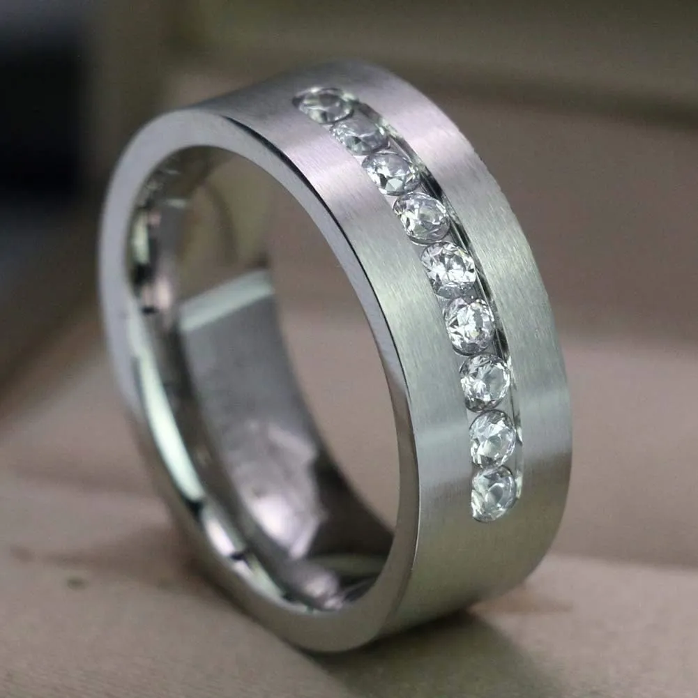 Couple Rings Matching Rings His Her Ring AAA CZ Women's Wedding Ring Mens Ring