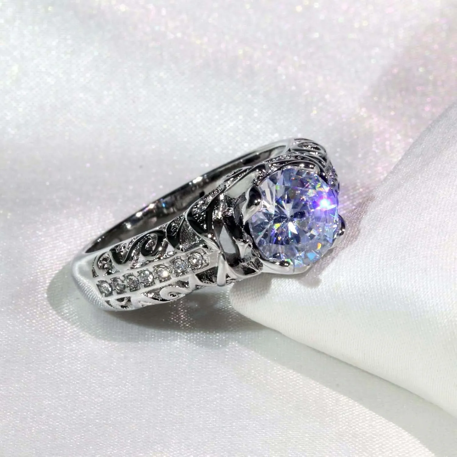 Couple Rings Matching Rings His Her Ring AAA CZ Women's Wedding Ring Mens Ring