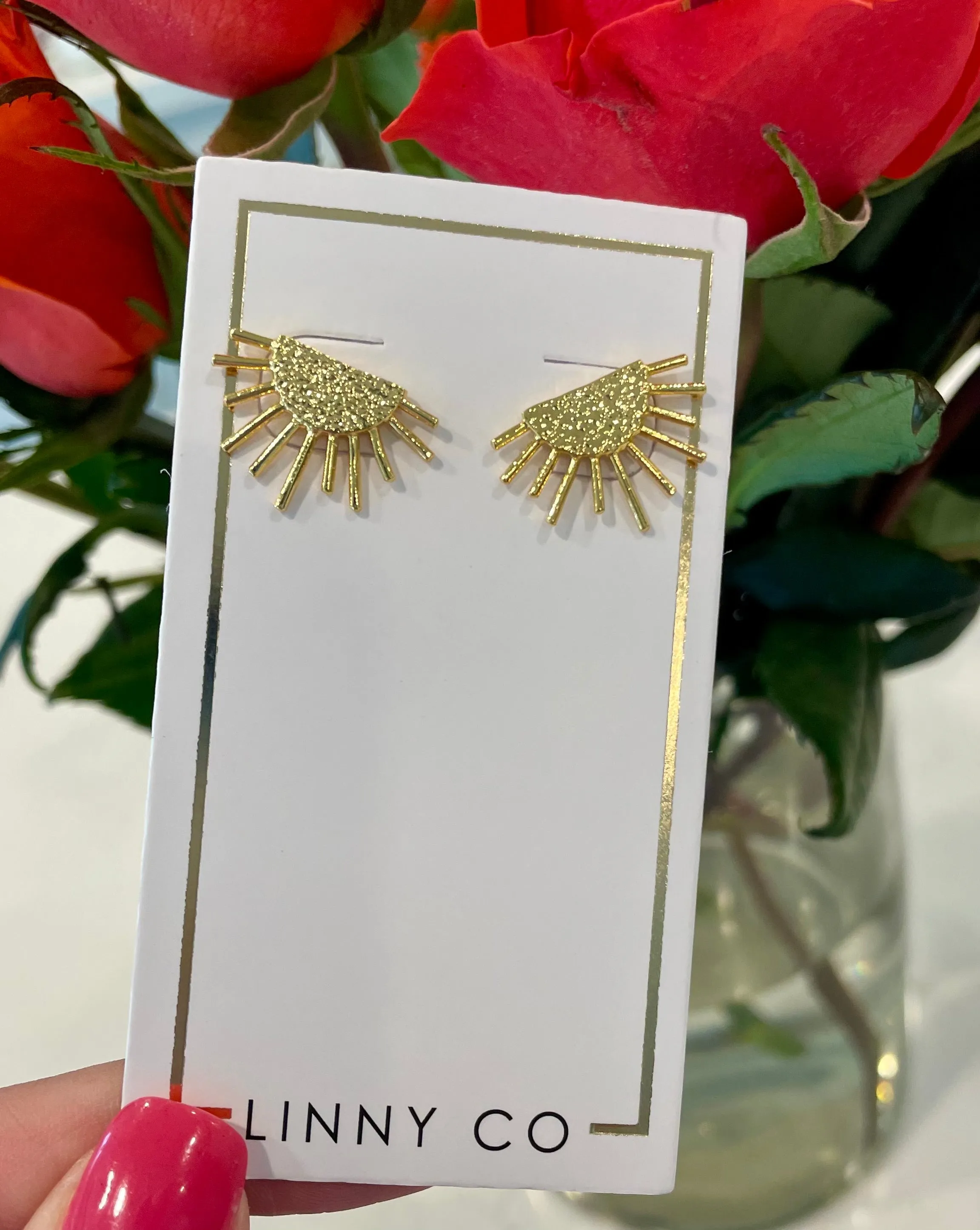 Elena sunburst studs