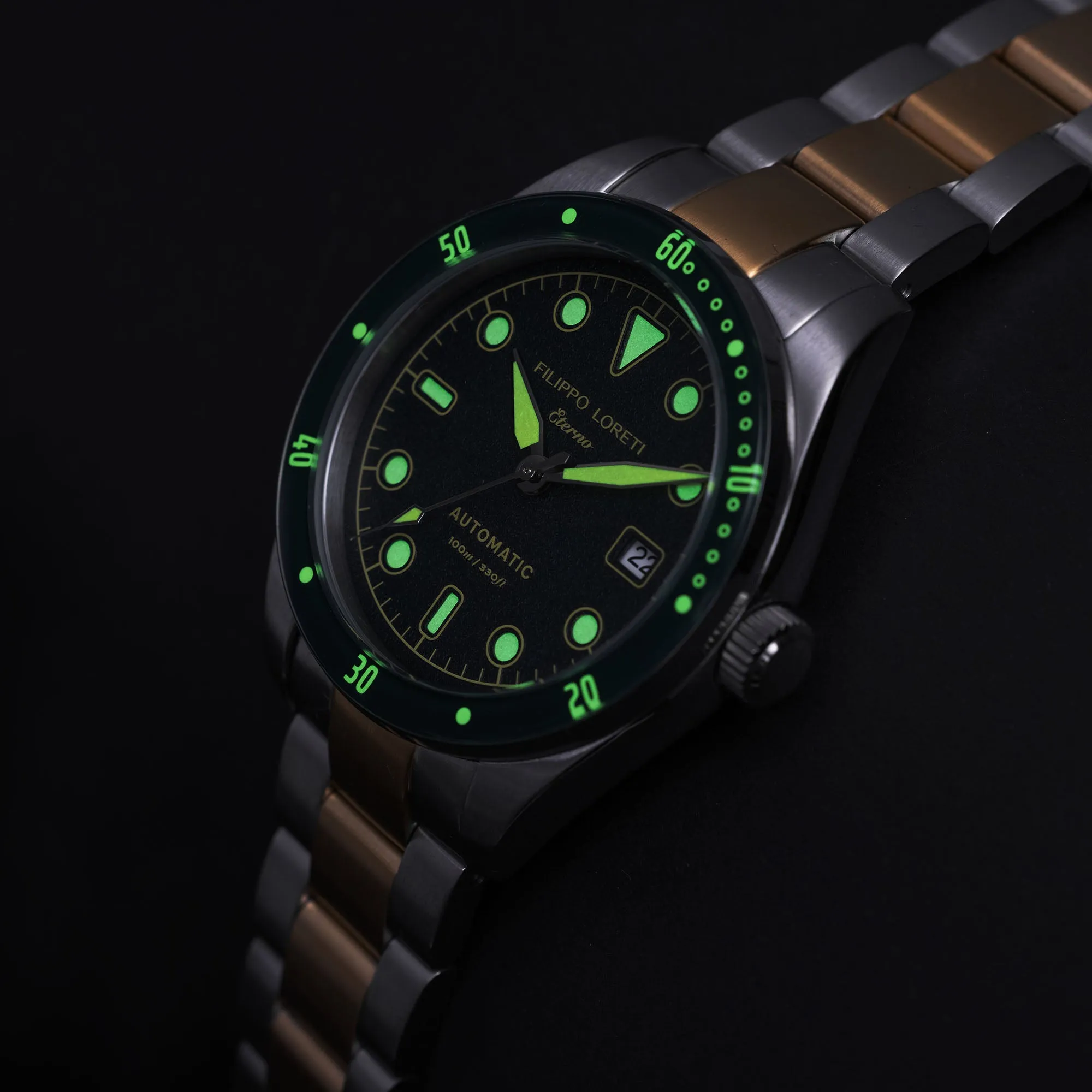 Eterno Automatic Two Tone Gold Diver