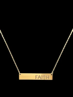 Faith Bar Necklace