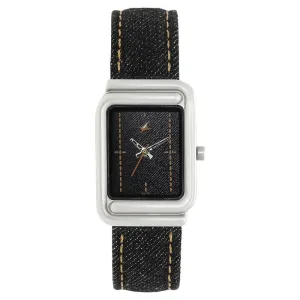 Fastrack, Women’s  Watch Analog, Denim Blue Dial   Denim Strap, 6184SL01