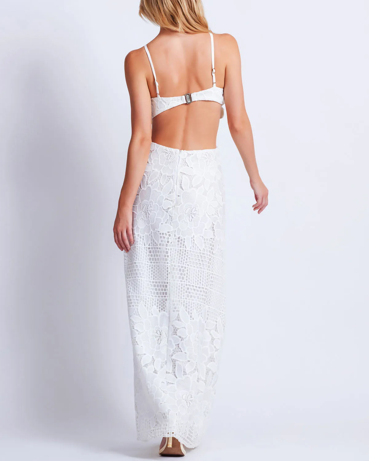 Flower Embroidered Maxi Dress