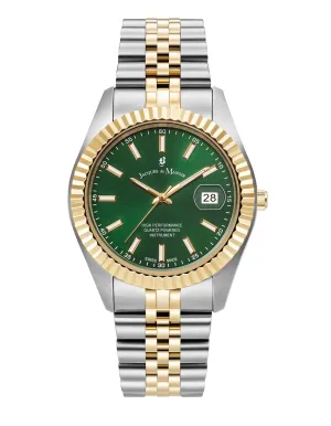 Georgini Jacques Du Manior Inspiration Business Date- Two Tone Green
