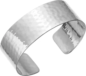 Gold Cuff Bracelet Bangle Hammered Chunky Statement Adjustable Irregular Vintage Jewelry for Women